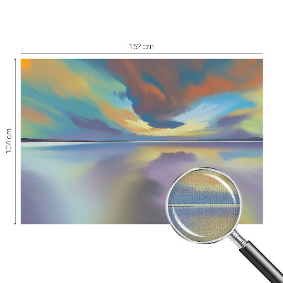 Självhäftande fototapet Regnbågssolnedgång