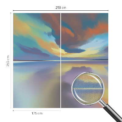 Självhäftande fototapet Regnbågssolnedgång