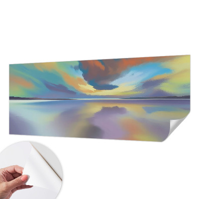 Självhäftande fototapet Regnbågssolnedgång