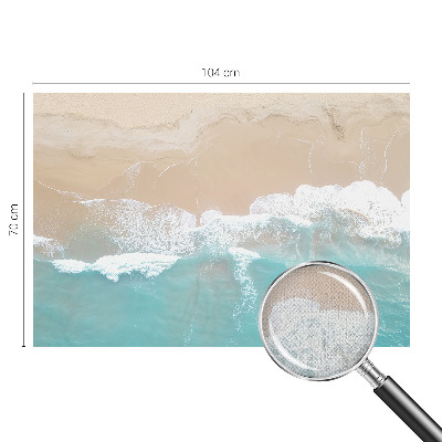 3D fototapet Rytande vågor