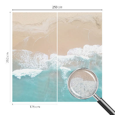 3D fototapet Rytande vågor