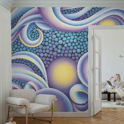 Fototapet barn Färgglada virvlar