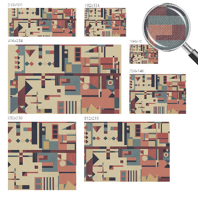 Fototapet barnrum Abstrakt komposition