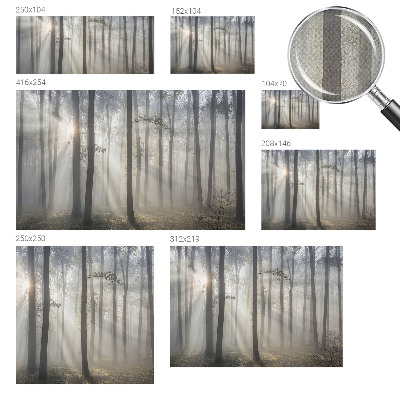 Självhäftande fotovägg med motiv av eterisk skog