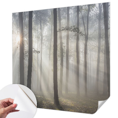 Självhäftande fotovägg med motiv av eterisk skog