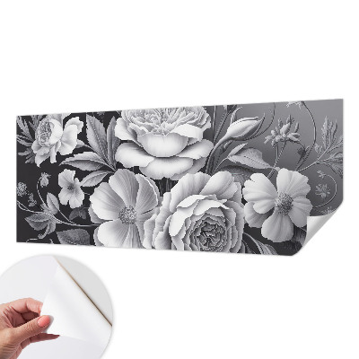Fototapet för barn Grå blommor