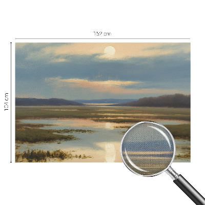 3D fototapet med ett atmosfäriskt landskap