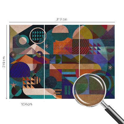 Självhäftande fototapet Geometrisk konst