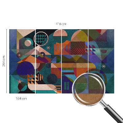 Självhäftande fototapet Geometrisk konst