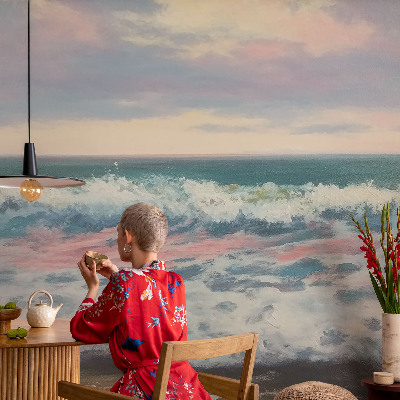 Fototapet barn med motiv av ett marinlandskap