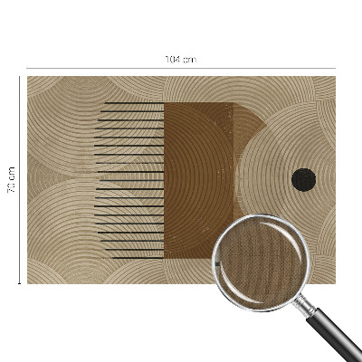 Fototapet barnrum med geometriskt mönster i dämpade färger som skapar harmoni