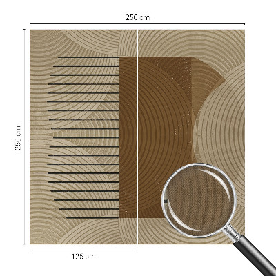 Fototapet barnrum med geometriskt mönster i dämpade färger som skapar harmoni