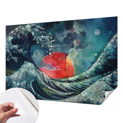 Självhäftande fototapet med motiv av det oceaniska östra havet