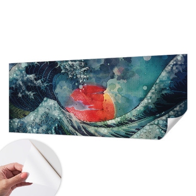 Självhäftande fototapet med motiv av det oceaniska östra havet