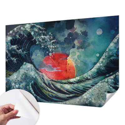 Självhäftande fototapet med motiv av det oceaniska östra havet