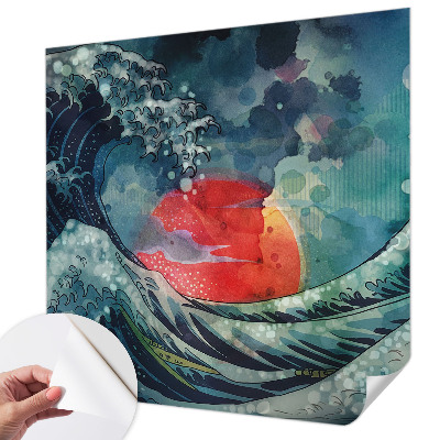 Självhäftande fototapet med motiv av det oceaniska östra havet