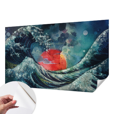 Självhäftande fototapet med motiv av det oceaniska östra havet