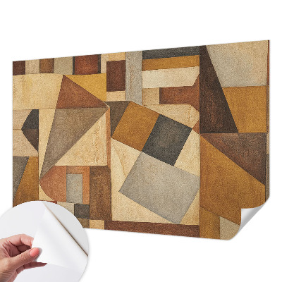 Peel and stick fototapet med geometrisk abstraktion