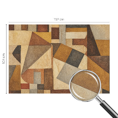 Peel and stick fototapet med geometrisk abstraktion