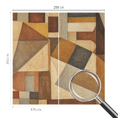 Peel and stick fototapet med geometrisk abstraktion