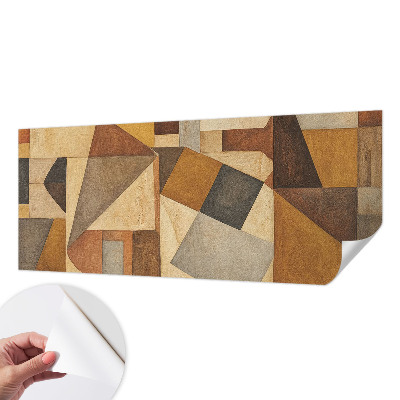 Peel and stick fototapet med geometrisk abstraktion