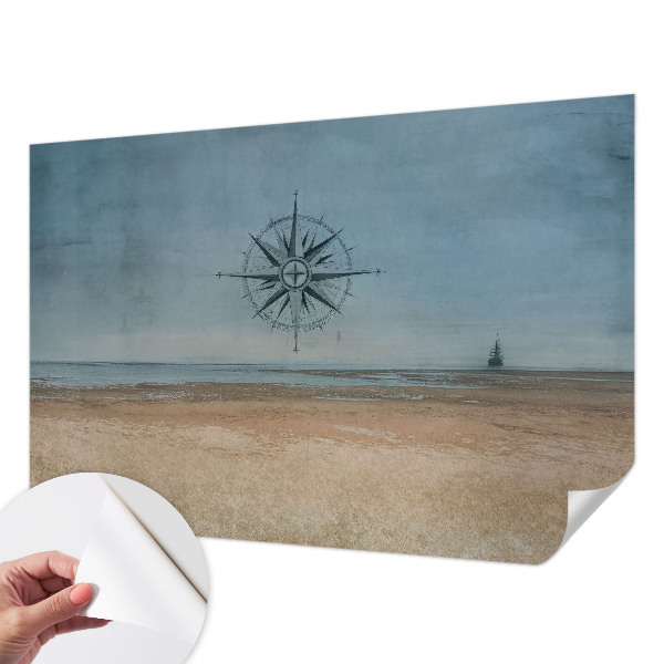 3D fototapet med motiv av nautiska äventyr