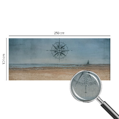 3D fototapet med motiv av nautiska äventyr