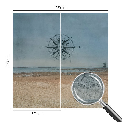 3D fototapet med motiv av nautiska äventyr
