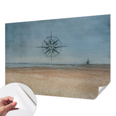 3D fototapet med motiv av nautiska äventyr