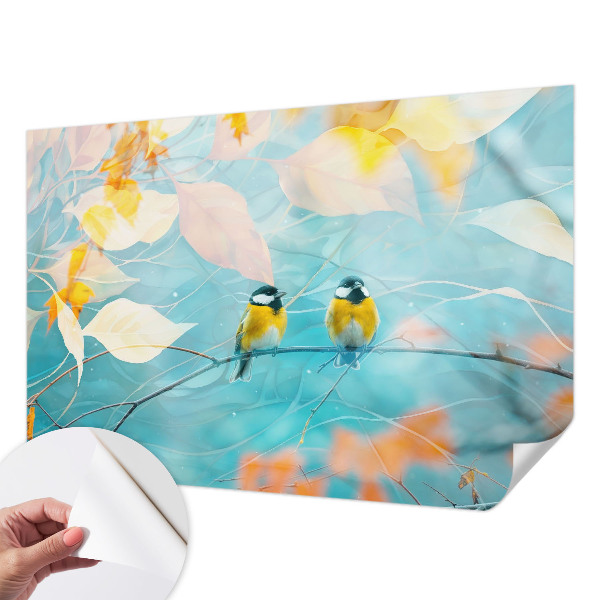 Fototapet barnrum Vårfåglar