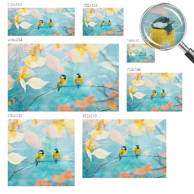 Fototapet barnrum Vårfåglar