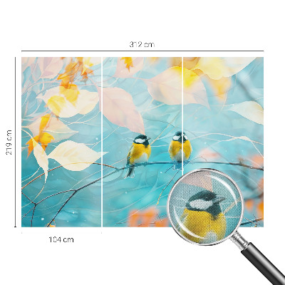 Fototapet barnrum Vårfåglar