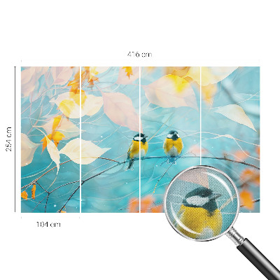 Fototapet barnrum Vårfåglar