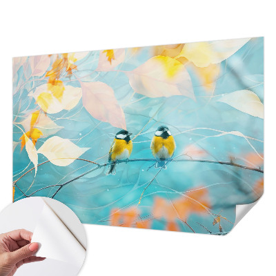 Fototapet barnrum Vårfåglar