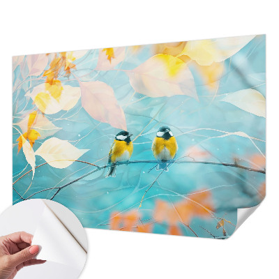 Fototapet barnrum Vårfåglar