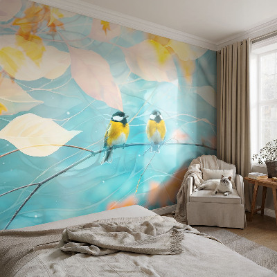 Fototapet barnrum Vårfåglar