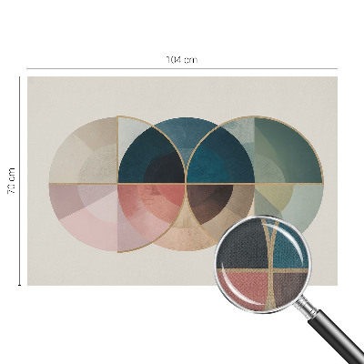 Fototapet för barn med geometriskt mönster för en stilren barnrumsinredning
