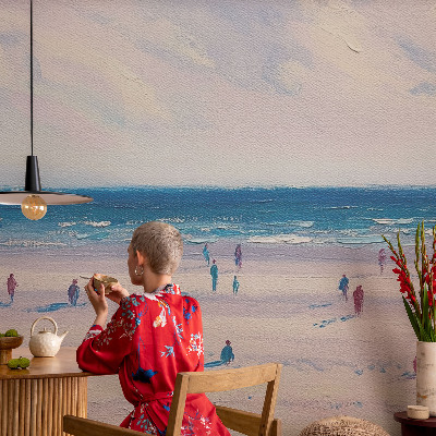 Självhäftande fototapet med motiv av ett marinlandskap