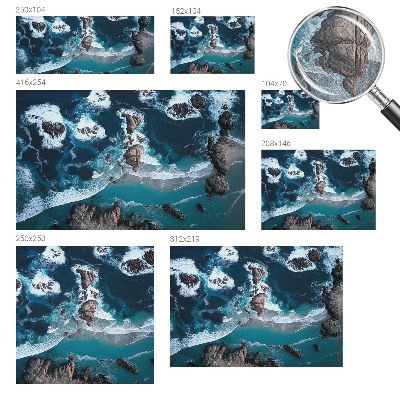 3D fototapet Havsvågor