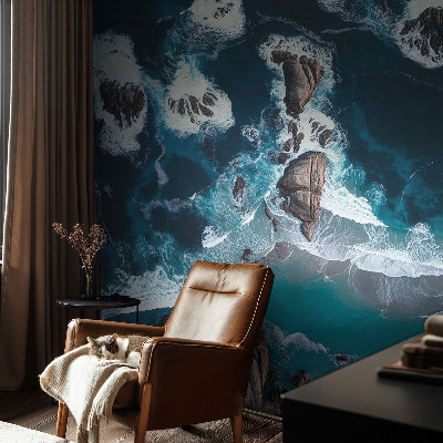 3D fototapet Havsvågor
