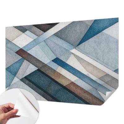 Peel and stick fototapet med ett abstrakt geometriskt motiv
