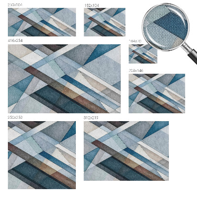 Peel and stick fototapet med ett abstrakt geometriskt motiv
