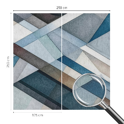 Peel and stick fototapet med ett abstrakt geometriskt motiv