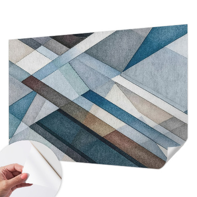 Peel and stick fototapet med ett abstrakt geometriskt motiv