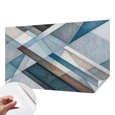 Peel and stick fototapet med ett abstrakt geometriskt motiv