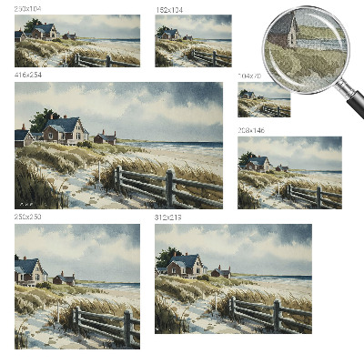 Självhäftande fotovägg med motiv av stranddyner