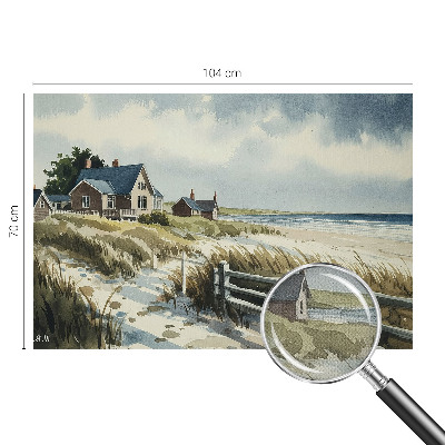 Självhäftande fotovägg med motiv av stranddyner
