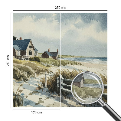 Självhäftande fotovägg med motiv av stranddyner
