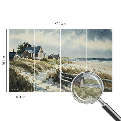 Självhäftande fotovägg med motiv av stranddyner