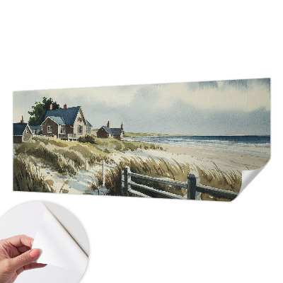 Självhäftande fotovägg med motiv av stranddyner